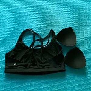 Lululemon Athletica Black Strappy Sports Bra
